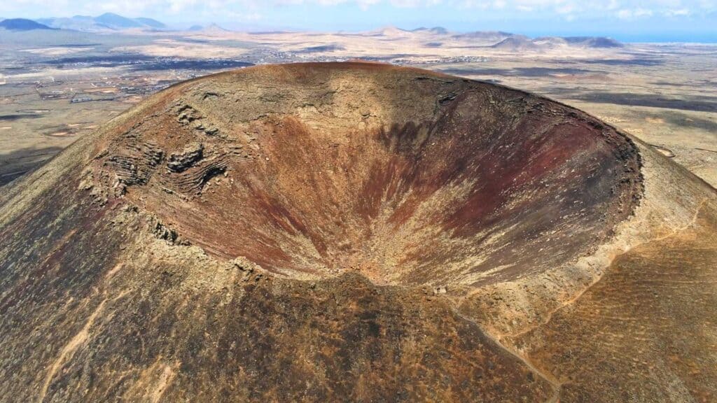 Calderón Hondo Volcano from the air