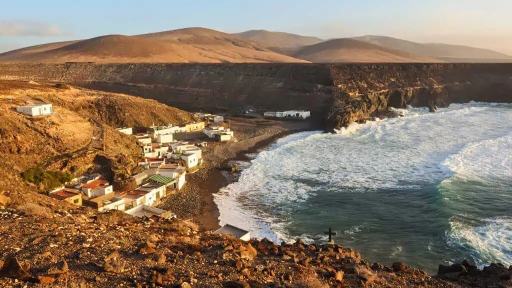 aerial view of the village of Los Molinos Fuerteventura