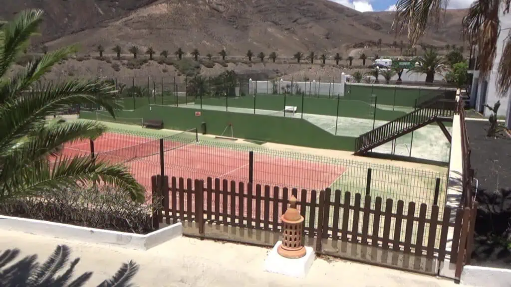 Tennis courts at the Fuerteventura Princess Hotel